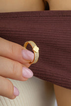 Şerit Yonca Altın Yüzük