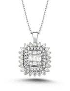 0,58 Karat Pırlantalı Baget Kolye