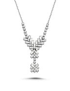 0,76 Karat Pırlantalı Baget Kolye