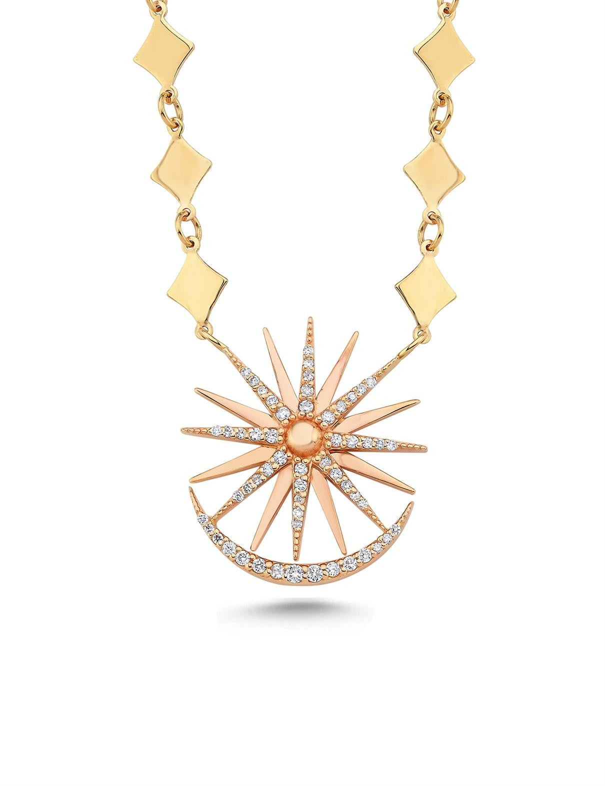 0,34 Karat Pırlantalı Fantezi Kolye Ürün ikincil görseli