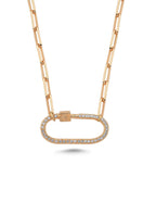 0,17 Karat Pırlantalı Halka Kolye