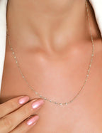 14 Ayar Boomerang Detaylı Zincir Altın Kolye