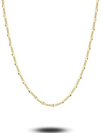 14 Ayar Boomerang Detaylı Kalın Zincir Altın Kolye