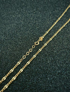 14 Ayar Boomerang Detaylı Kalın Zincir Altın Kolye