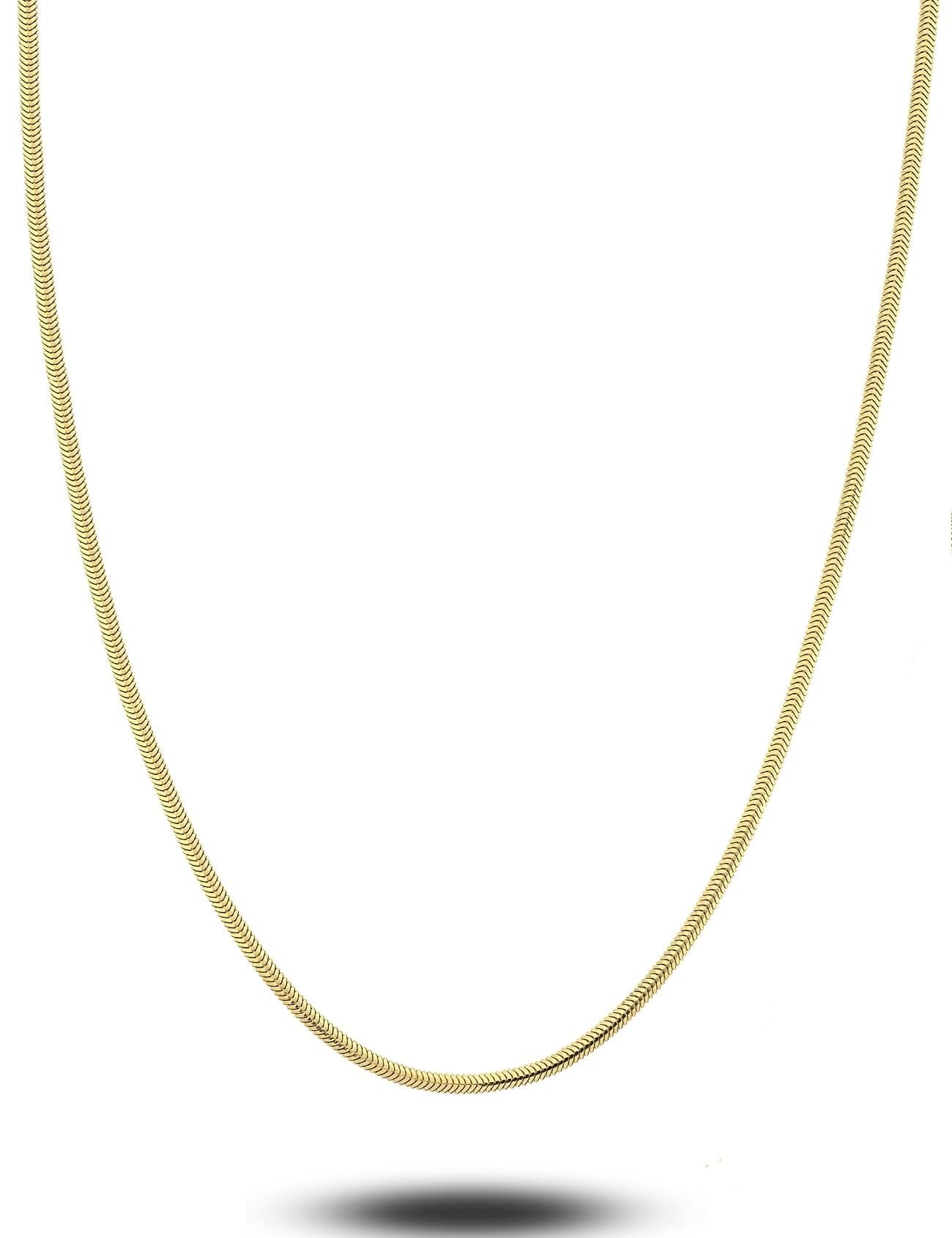 14 Ayar Balıksırtı Zincir Altın Kolye