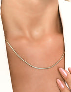 14 Ayar Balıksırtı Kalın Zincir Altın Kolye