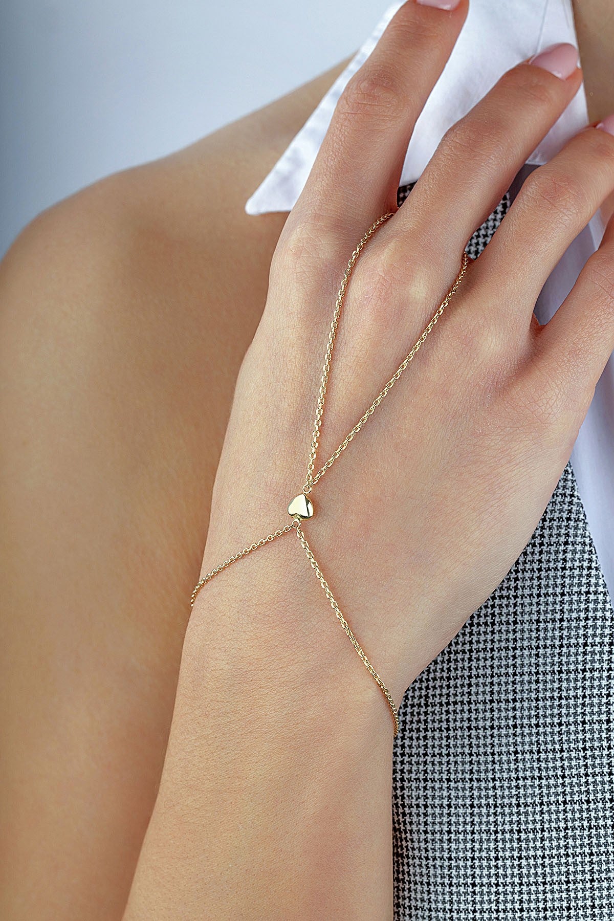 14 Ayar Minik Kalp Altın Şahmeran Ürün ikincil görseli