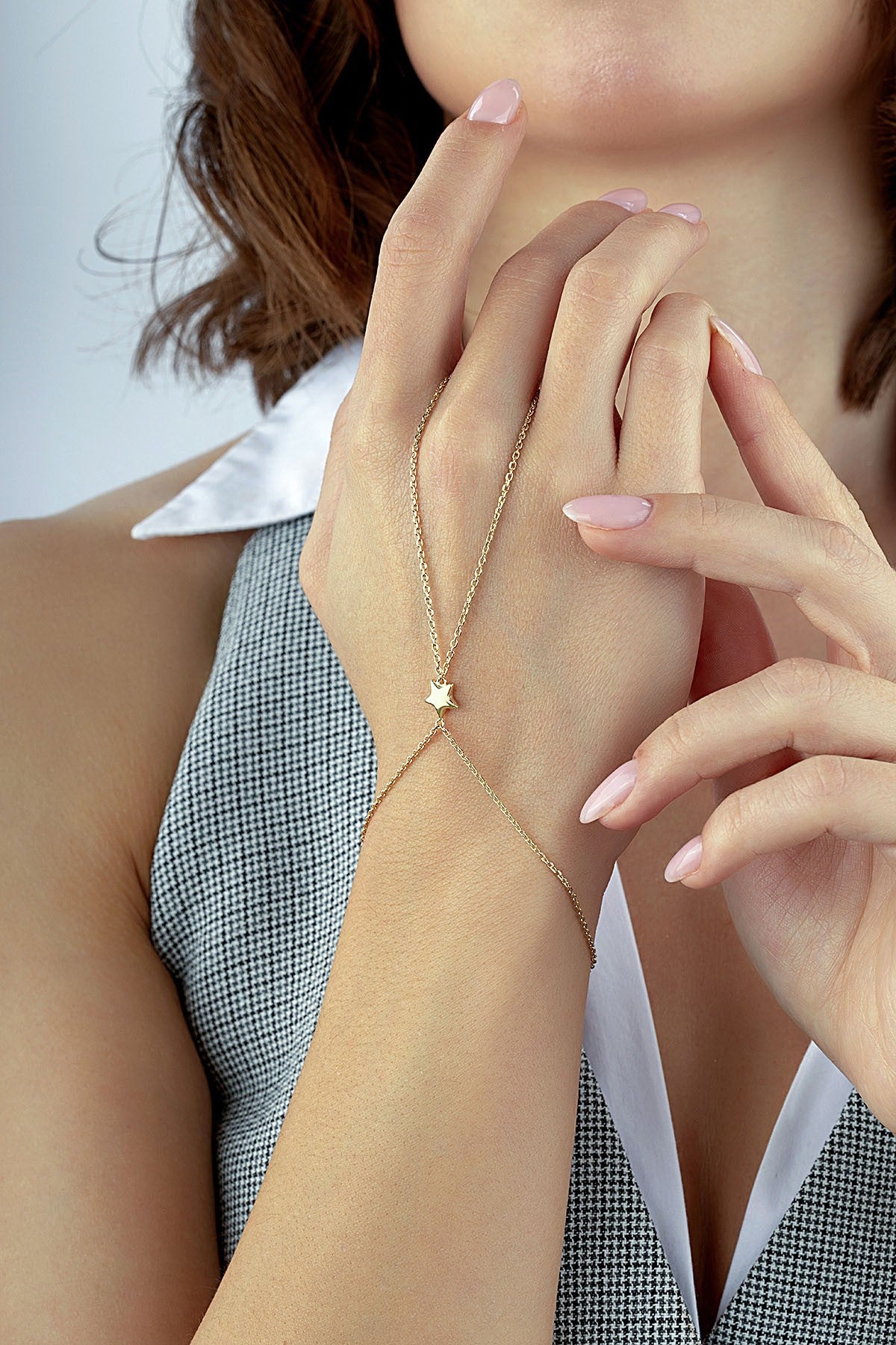 14 Ayar Tek Yıldız Altın Şahmeran Ürün ana görseli