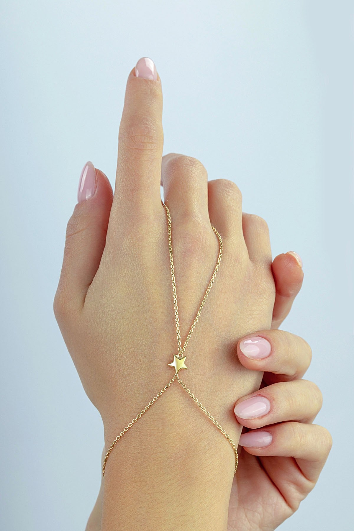 14 Ayar Tek Yıldız Altın Şahmeran