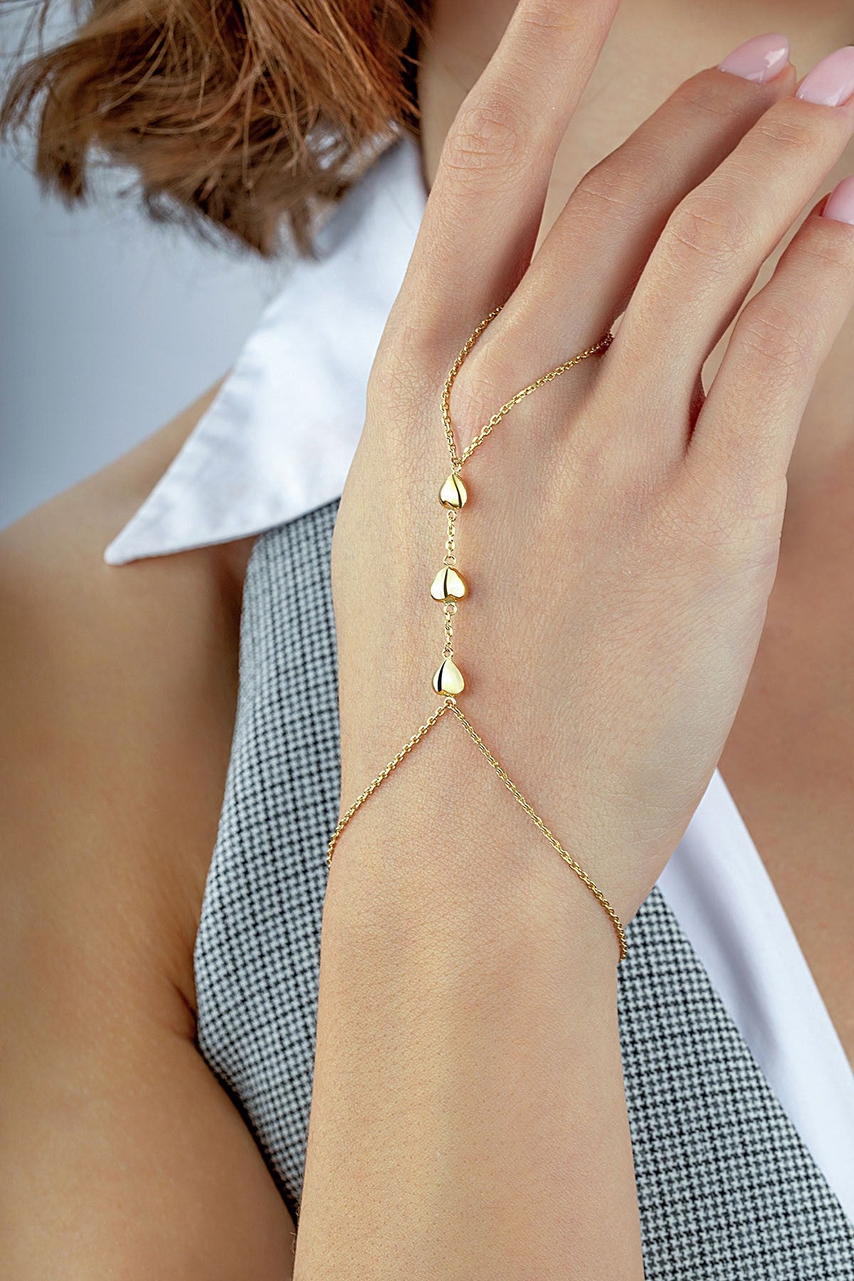 14 Ayar 3 Kalp Altın Şahmeran Ürün ikincil görseli