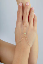 14 Ayar Tek Yonca Altın Şahmeran