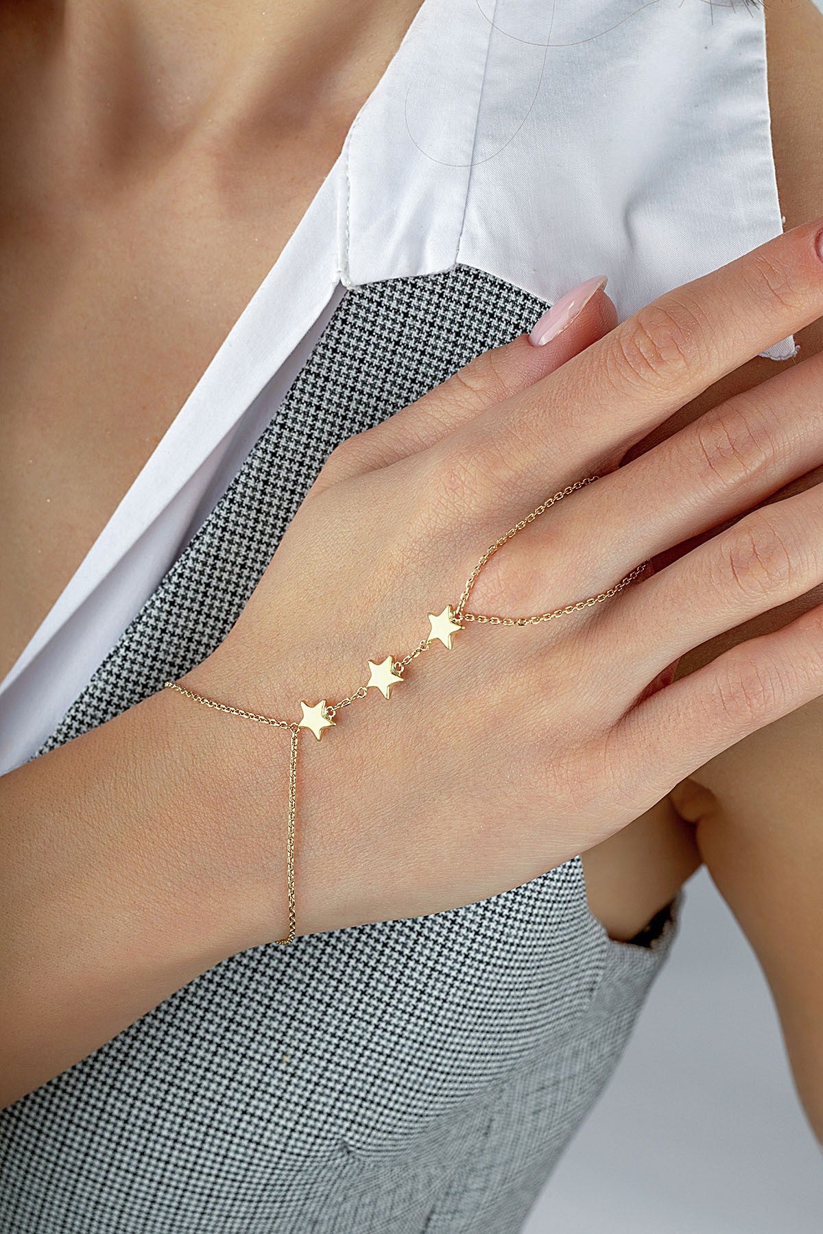 14 Ayar 3 Yıldız Altın Şahmeran Ürün ikincil görseli