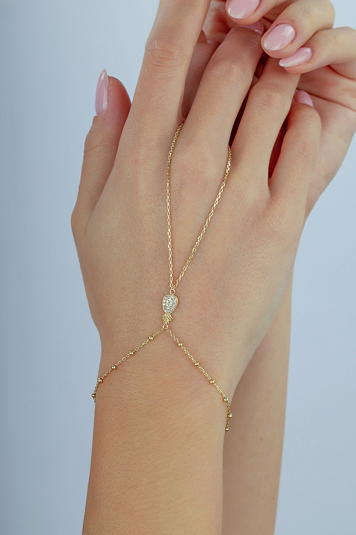 14 Ayar Taşlı Altın Şahmeran Main image