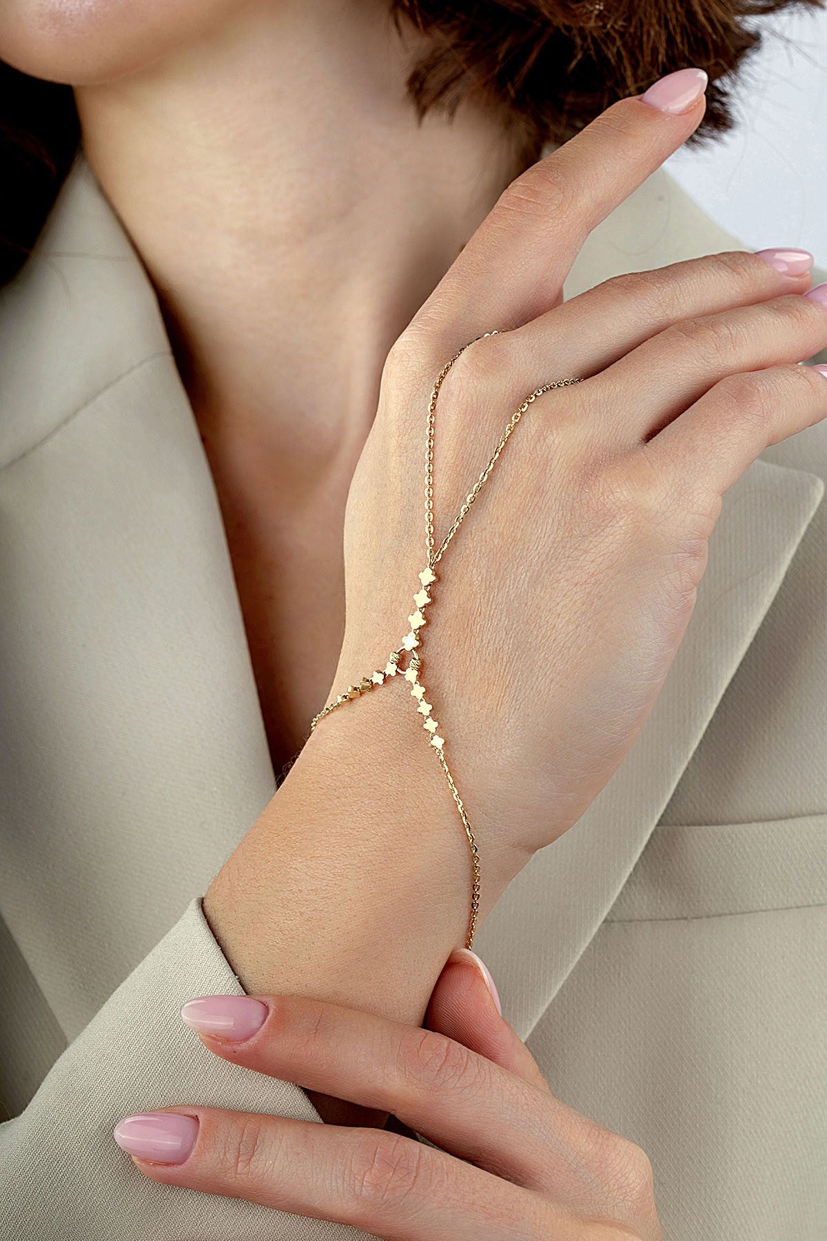 14 Ayar Birleşen Yoncalar Altın Şahmeran Main image