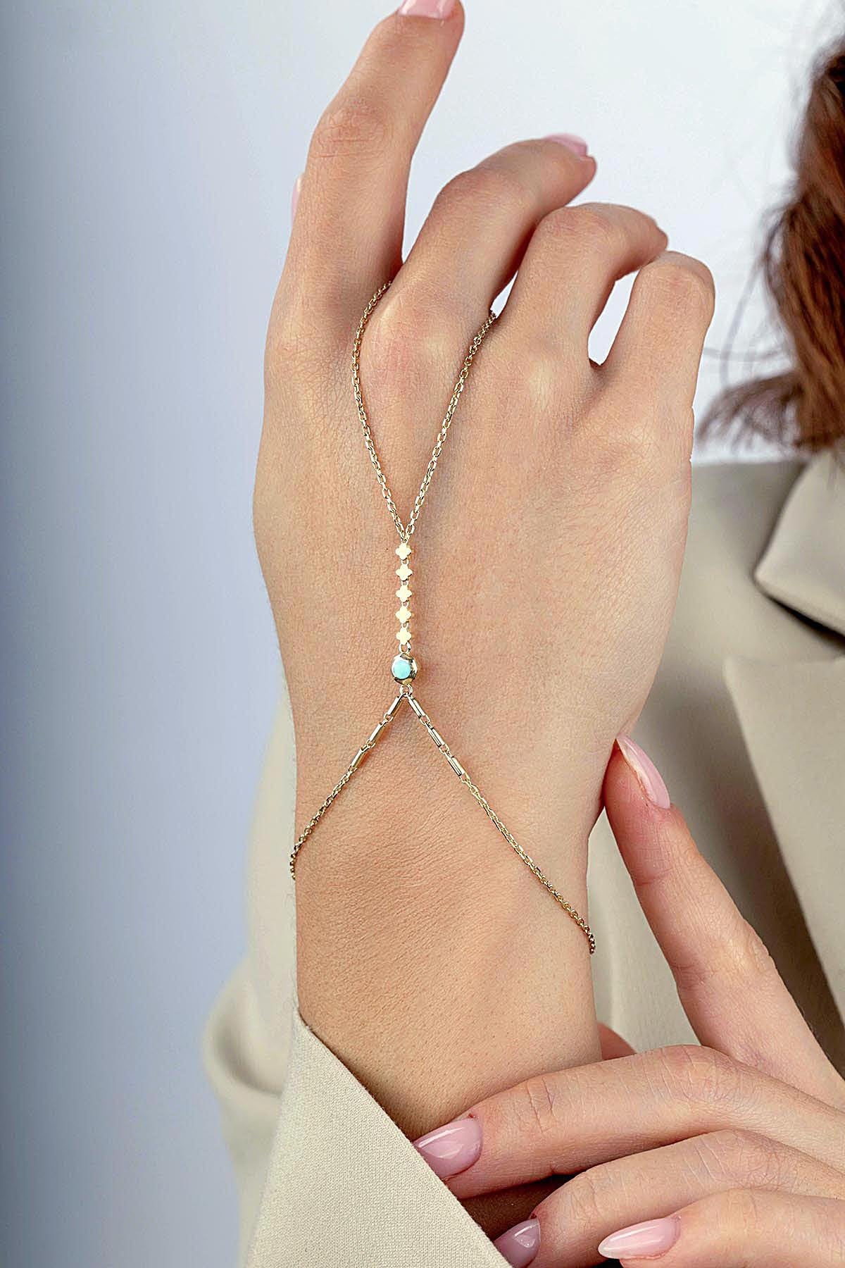 14 Ayar Mineli 5 Yoncalı Altın Şahmeran Secondary image