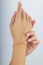 Bilezikli Boomerang Zincir Kalpli Altın Şahmeran