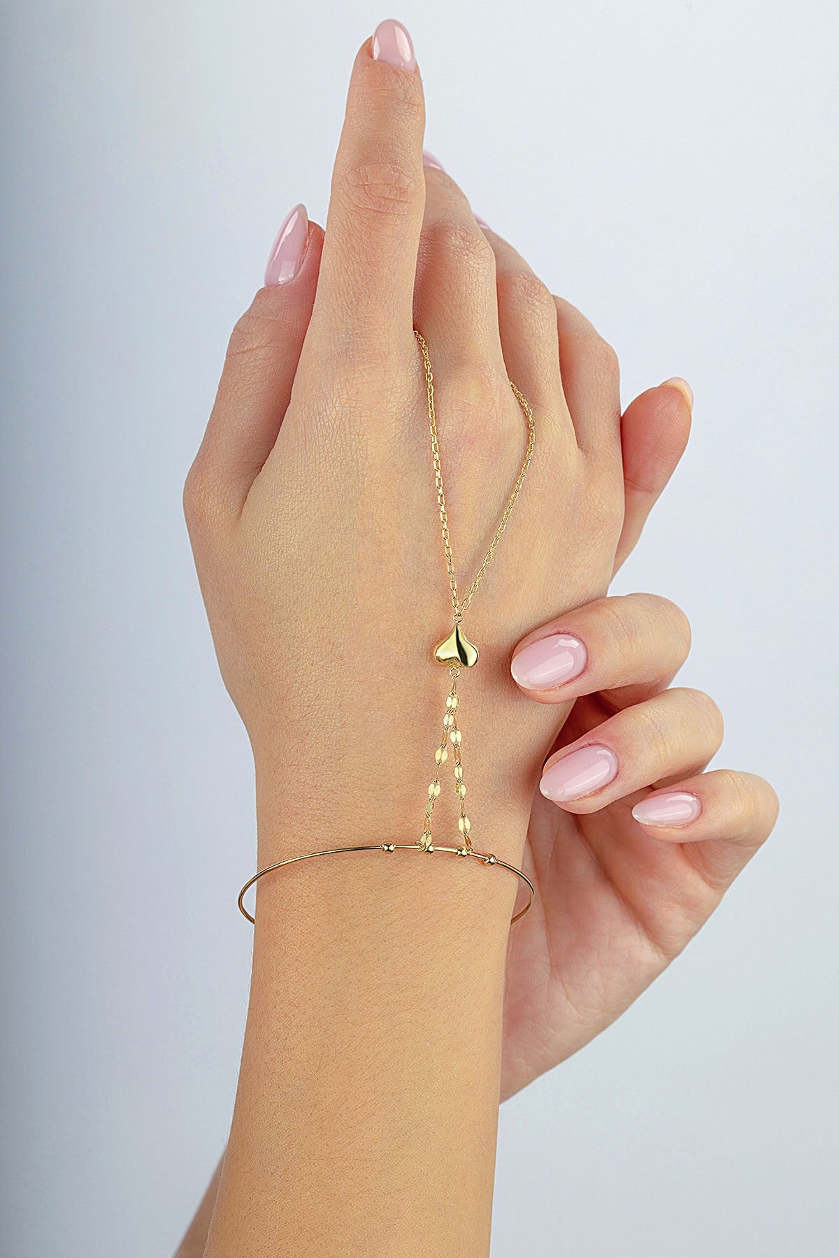 Bilezikli Boomerang Zincir Kalpli Altın Şahmeran