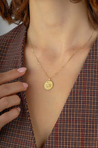 Boğa Burcu 14 Ayar Altın Kolye