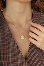 Yengeç Burcu 14 Ayar Altın Kolye