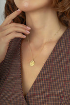 Yengeç Burcu 14 Ayar Altın Kolye