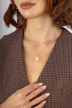 Aslan Burcu 14 Ayar Altın Kolye