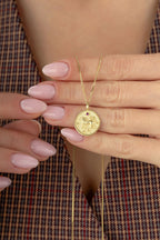 Aslan Burcu 14 Ayar Altın Kolye