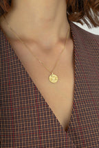 Terazi Burcu 14 Ayar Altın Kolye