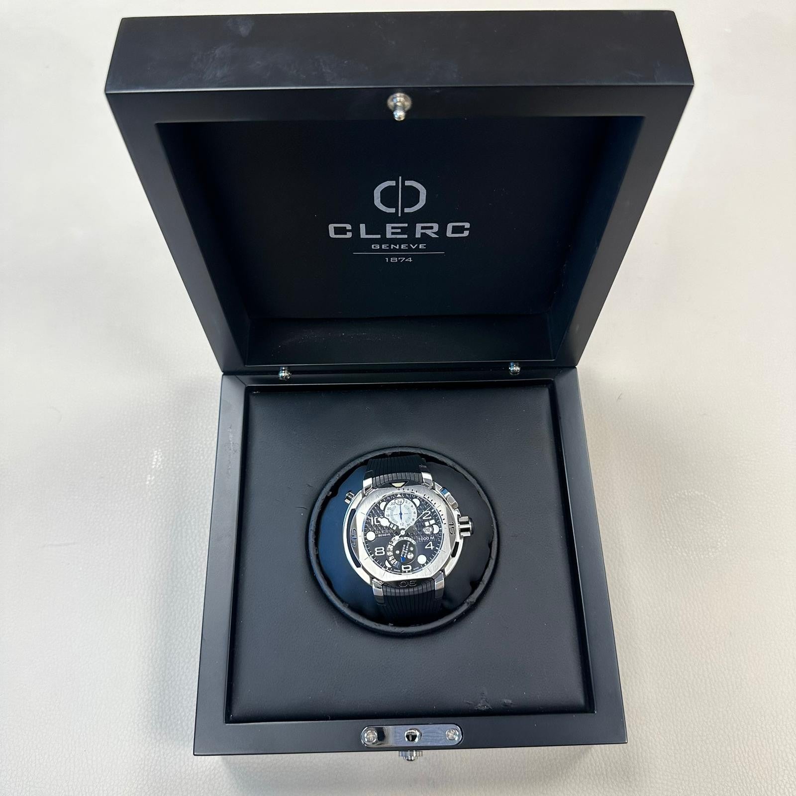 CLERC HY-SL-GMT-114 Hydroscaph GMT Power Reserve Erkek Saati