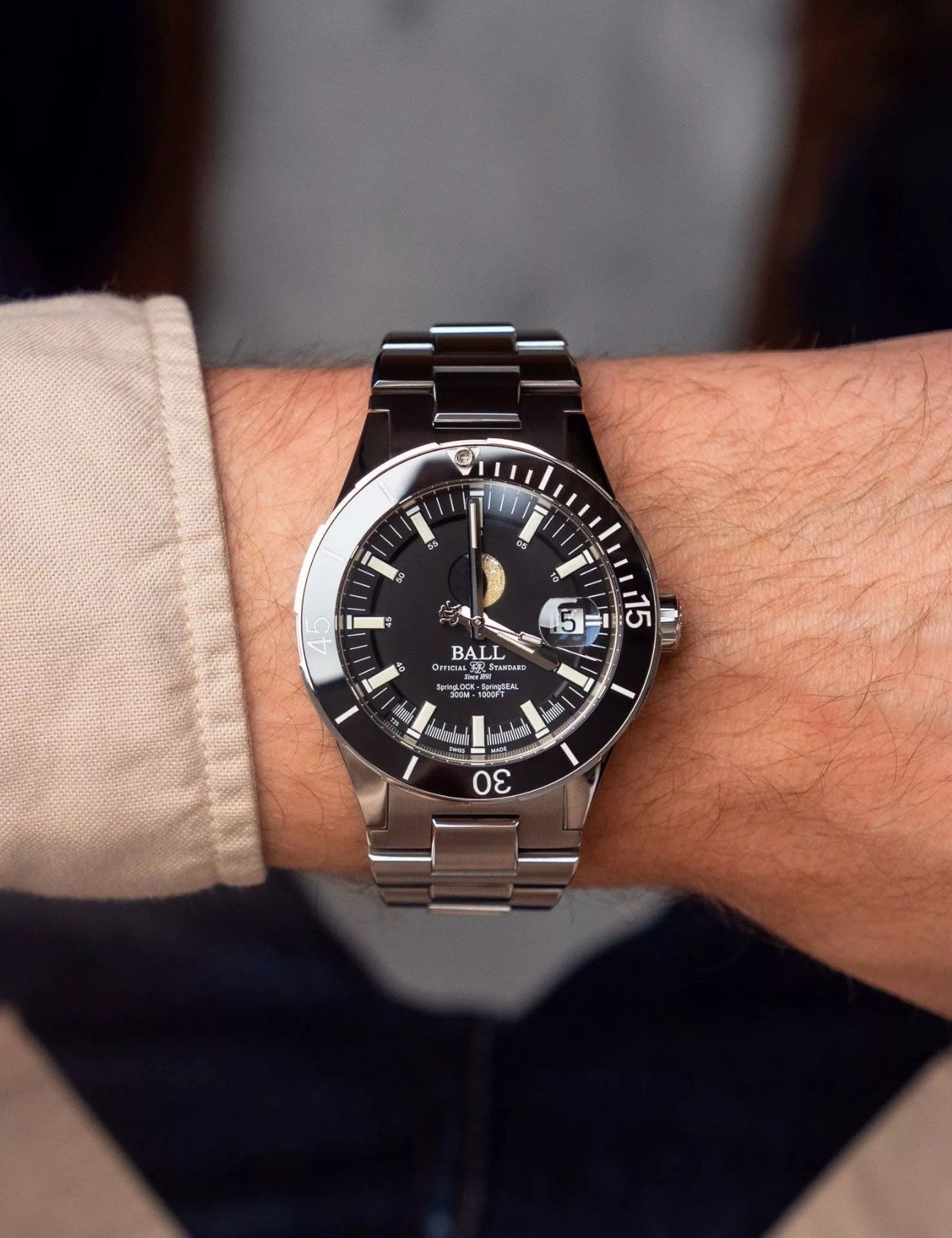 BALL DM3130B-S13J-BK Erkek Kol Saati