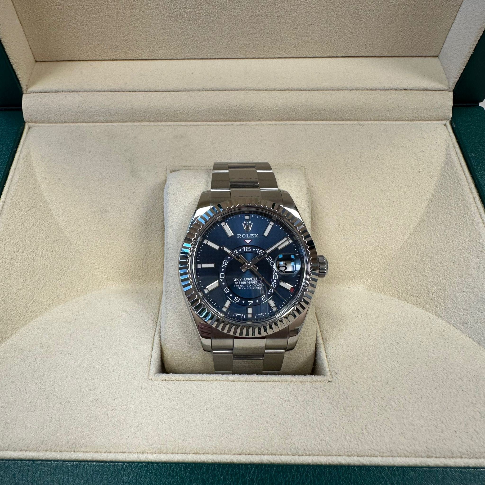 ROLEX 326934 Sky Dweller Oyster Bilezik Mavi Kadran Erkek Kol Saati