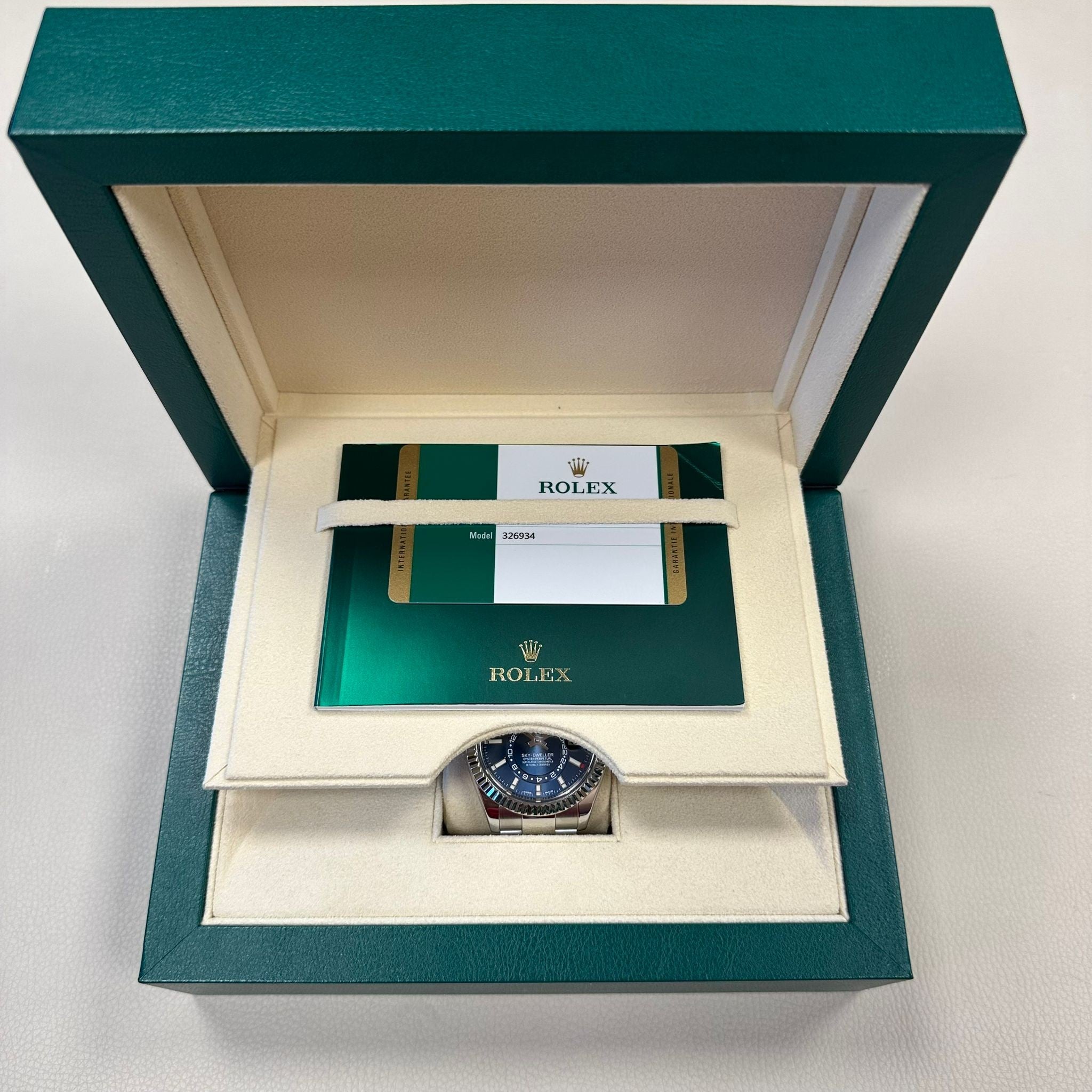 ROLEX 326934 Sky Dweller Oyster Bilezik Mavi Kadran Erkek Kol Saati