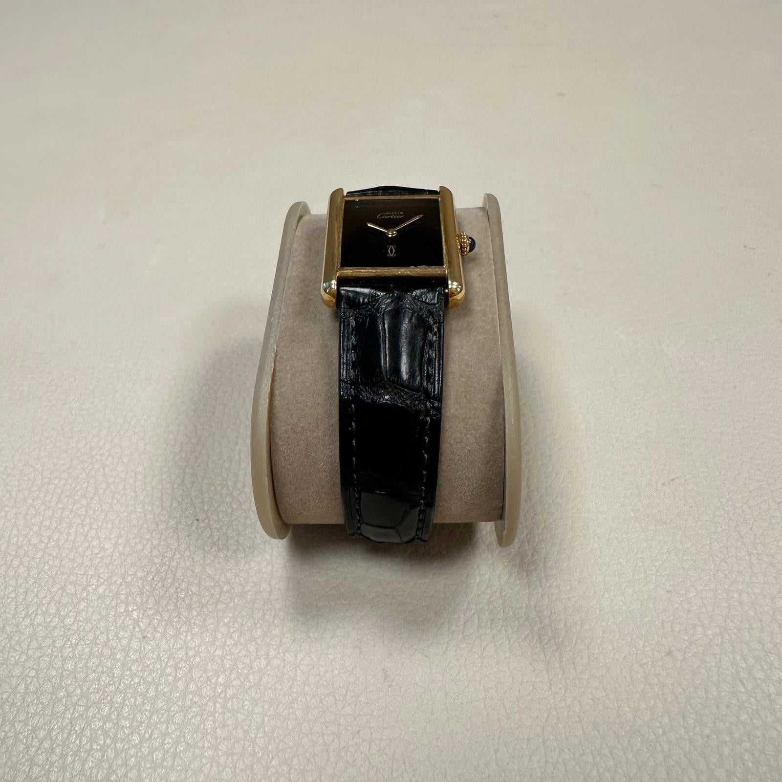 Cartier Tank Vermeil 681006 Erkek Kol Saati
