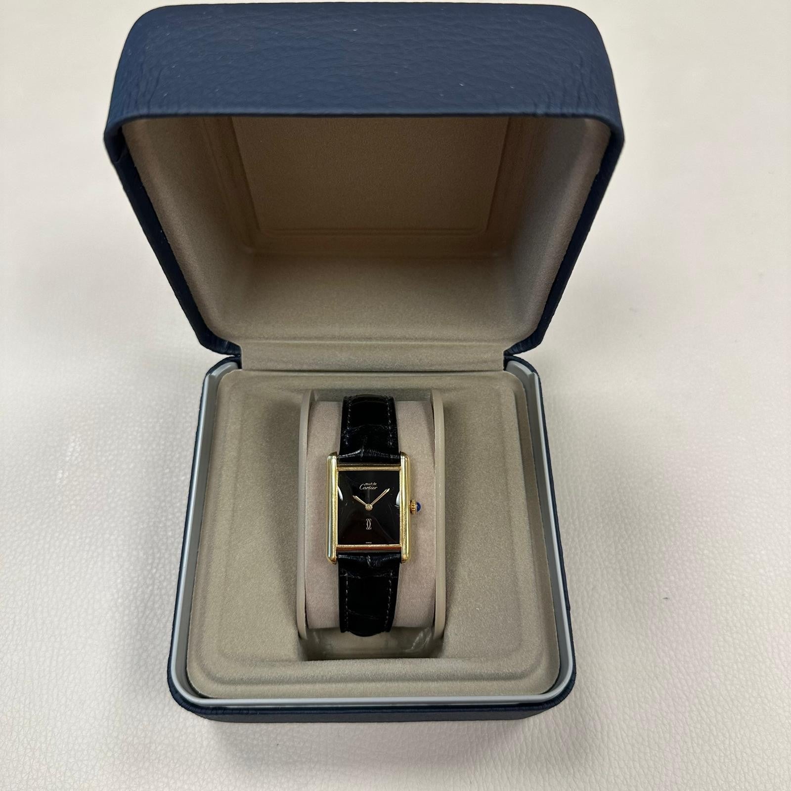 Cartier Tank Vermeil 681006 Erkek Kol Saati