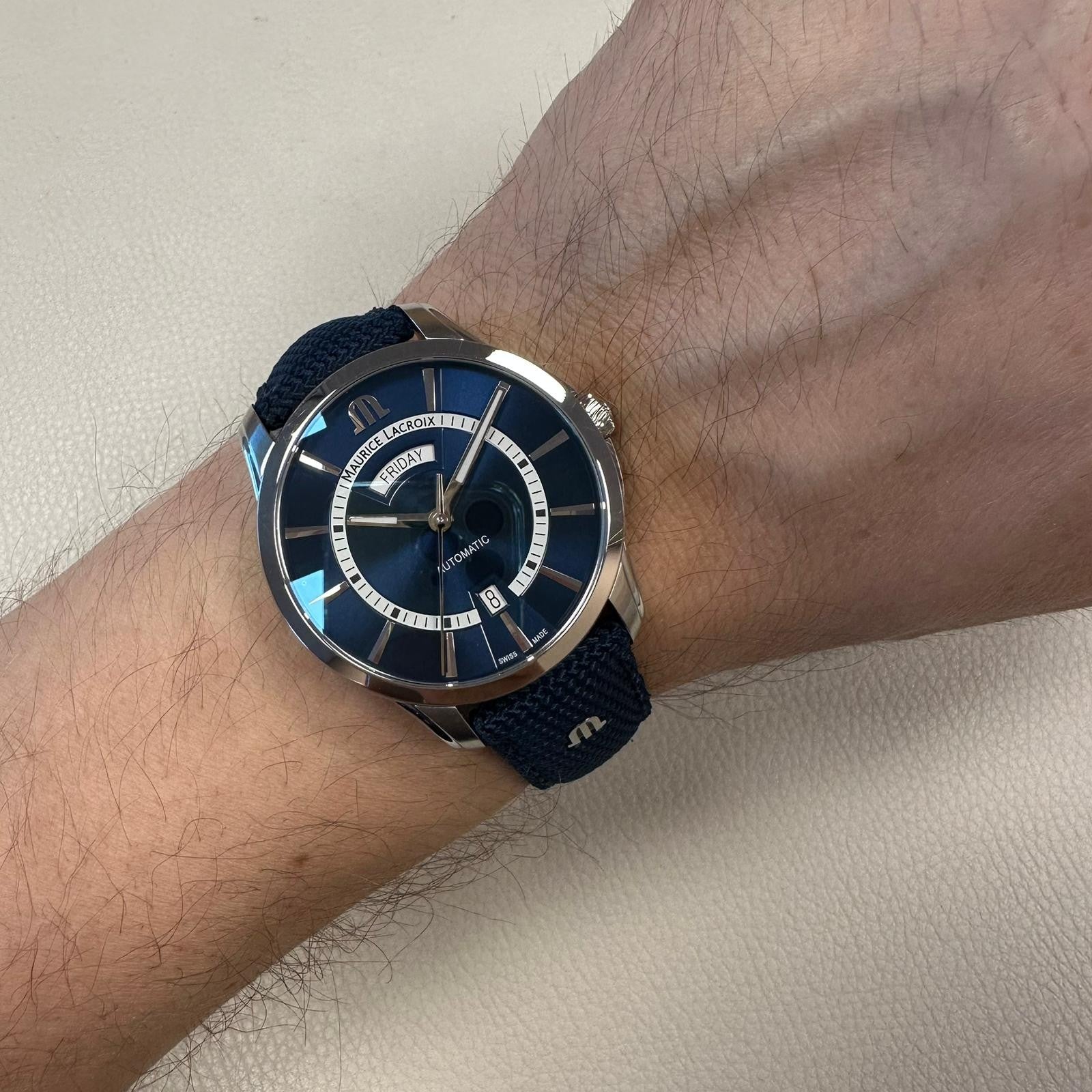 Maurice Lacroix ML6358SS Erkek Kol Saati Paslanmaz | Pırlant