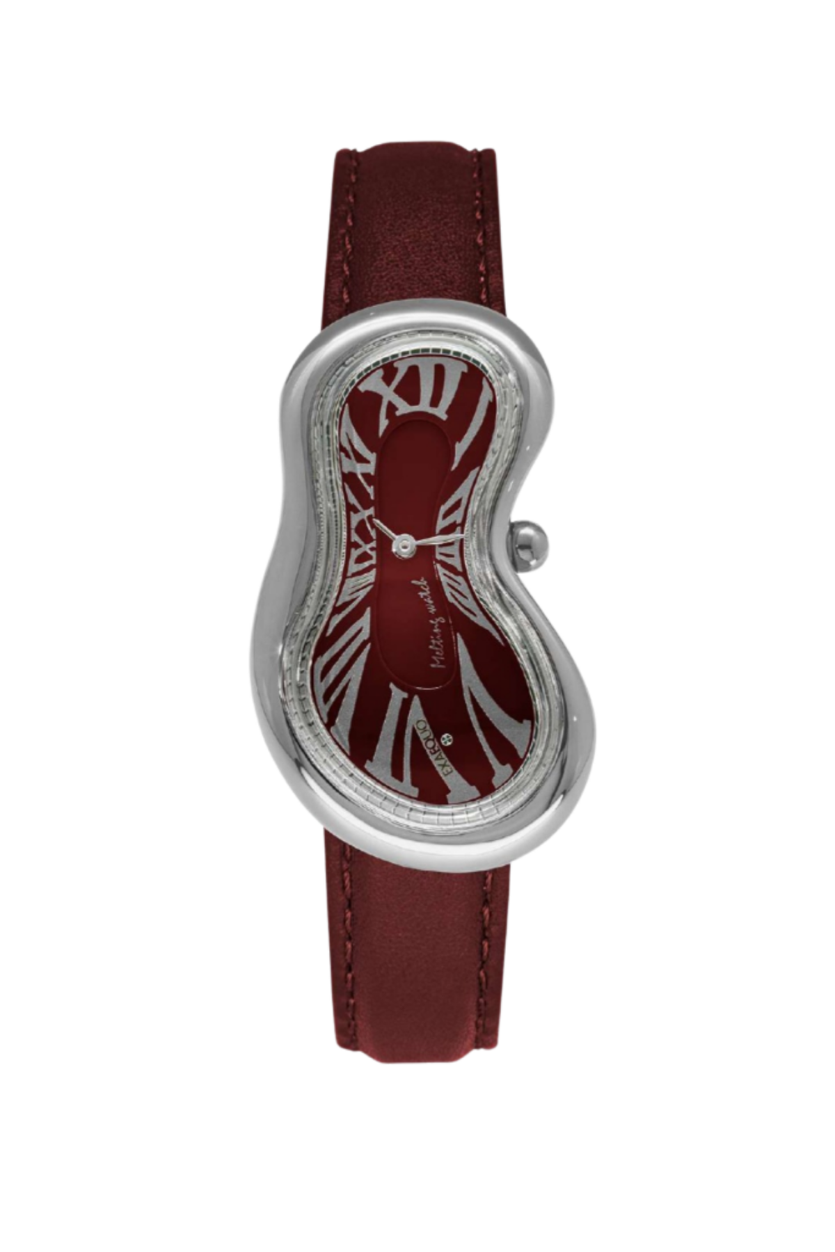 EXAEQUO EX0001.0006 Classic Melting Stainless Steel 316L Italian Burgundy Unisex Kol Saati Ürün ikincil görseli