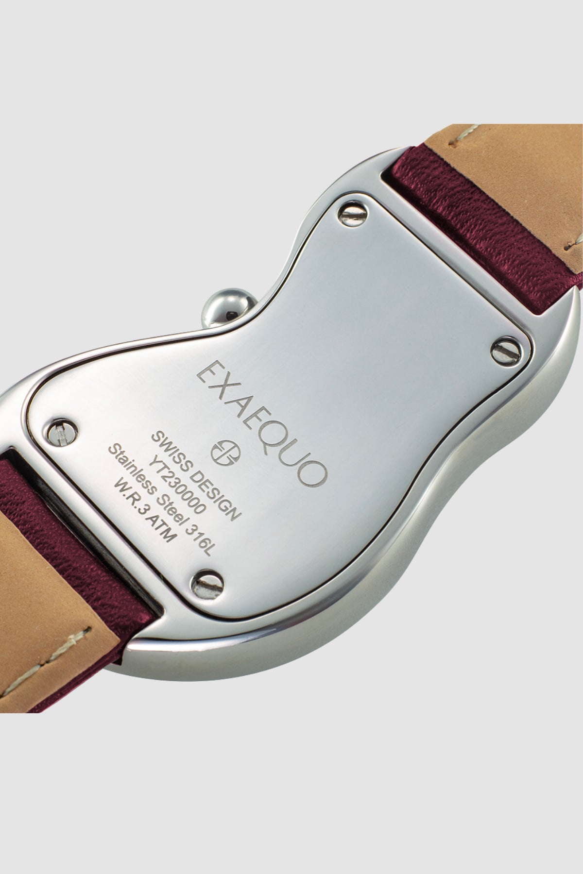 EXAEQUO EX0001.0006 Unisex Kol Saati 316L Çelik İtalyan Bordo | Pırlant