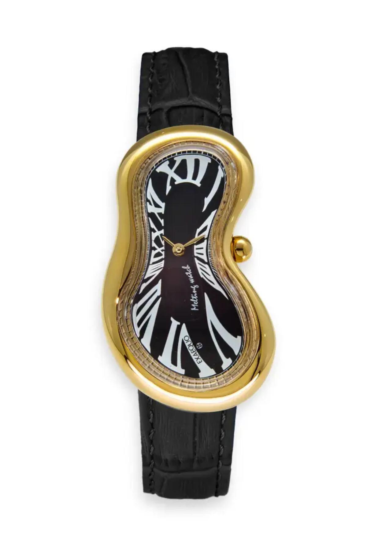 EXAEQUO EX0002.0001 Classic Melting Stainless steel 316L Black - PVD Yellow Gold Unisex Kol Saati Ürün ikincil görseli
