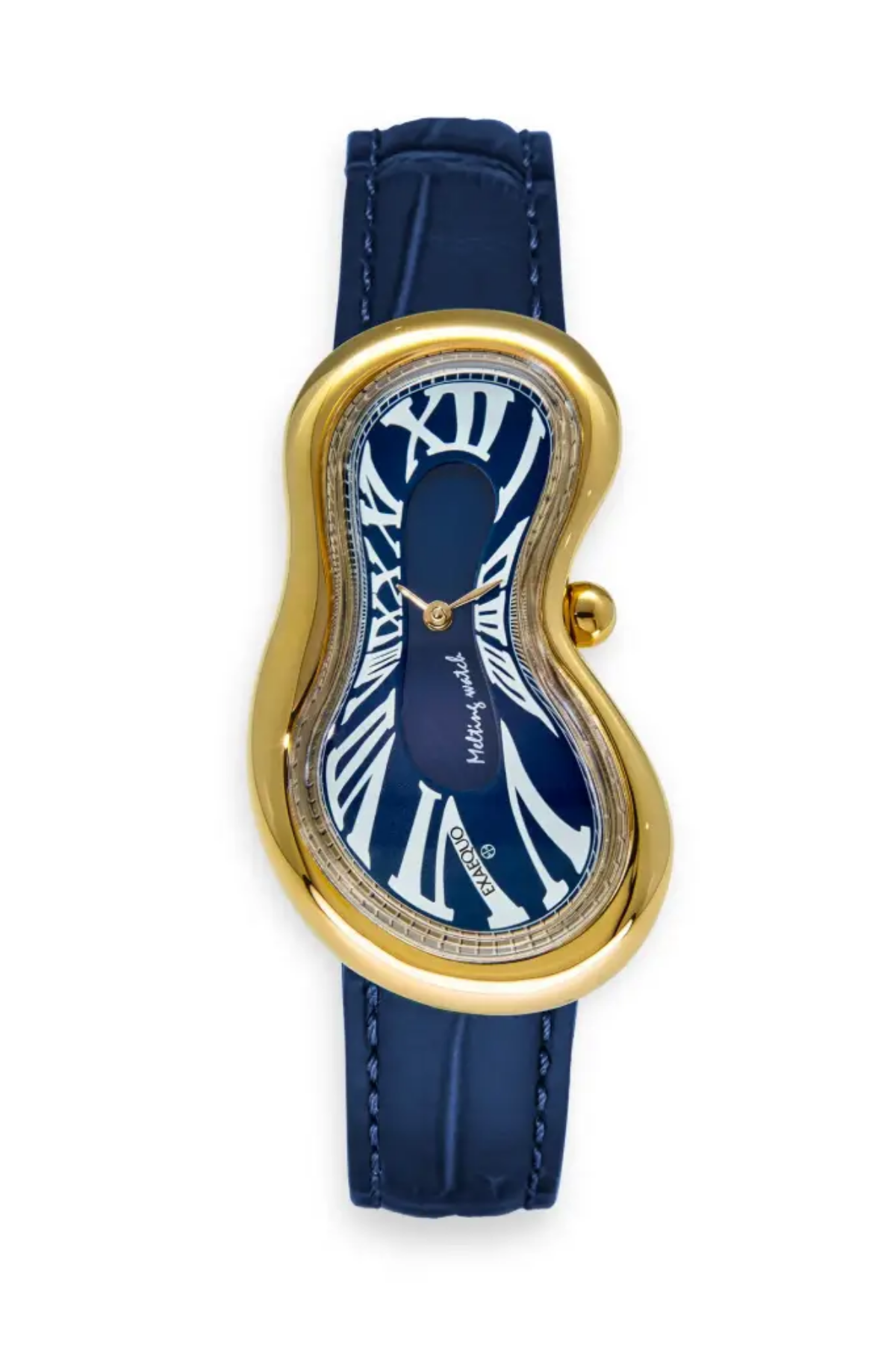 EXAEQUO EX0002.0004 Classic Melting Stainless steel 316L Blue - PVD Yellow Gold Unisex Kol Saati Ürün ikincil görseli