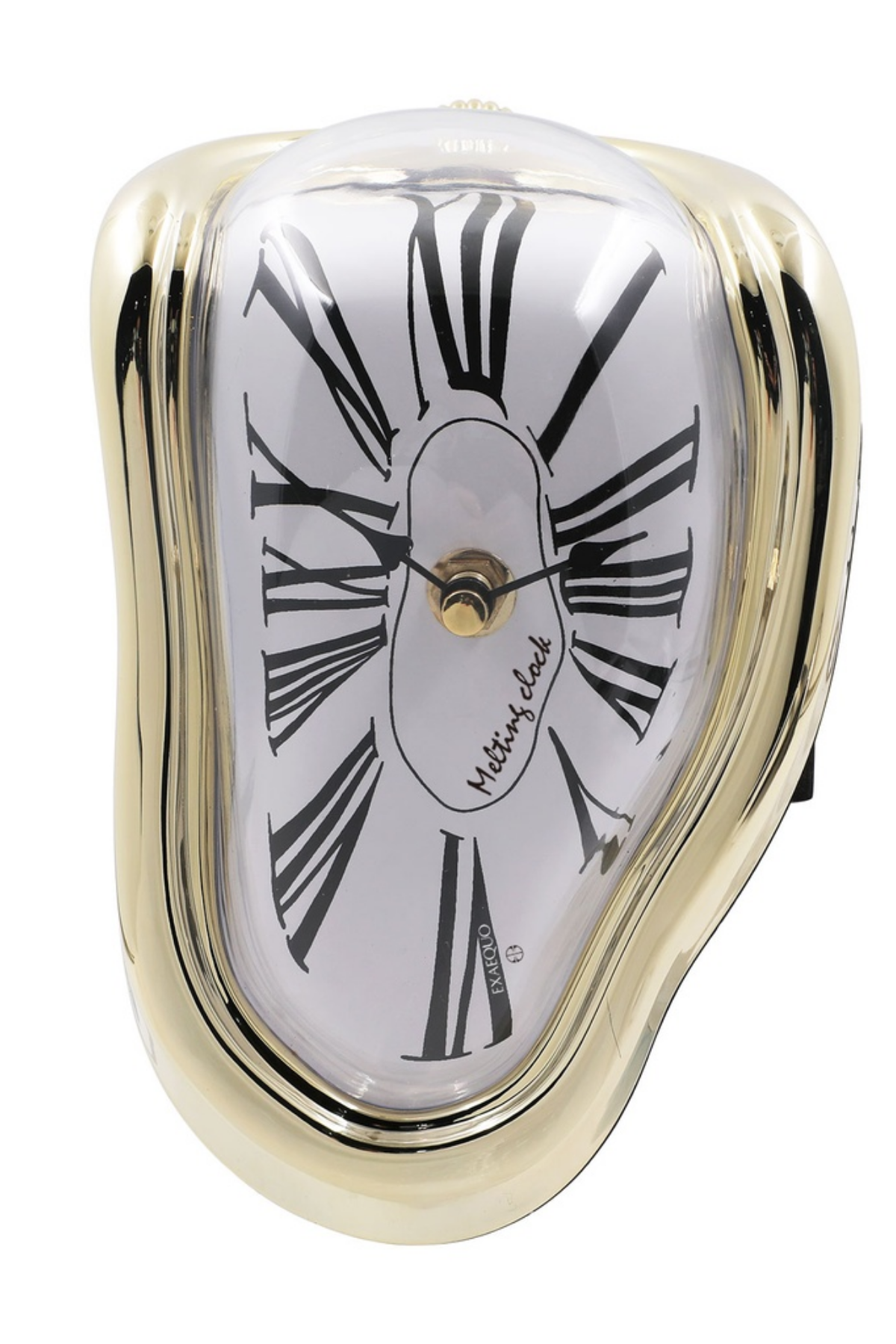 EXAEQUO EX0012.0002 Melting Clock- ABS Gold Color Case - White Dial Masa Saati Ürün ikincil görseli