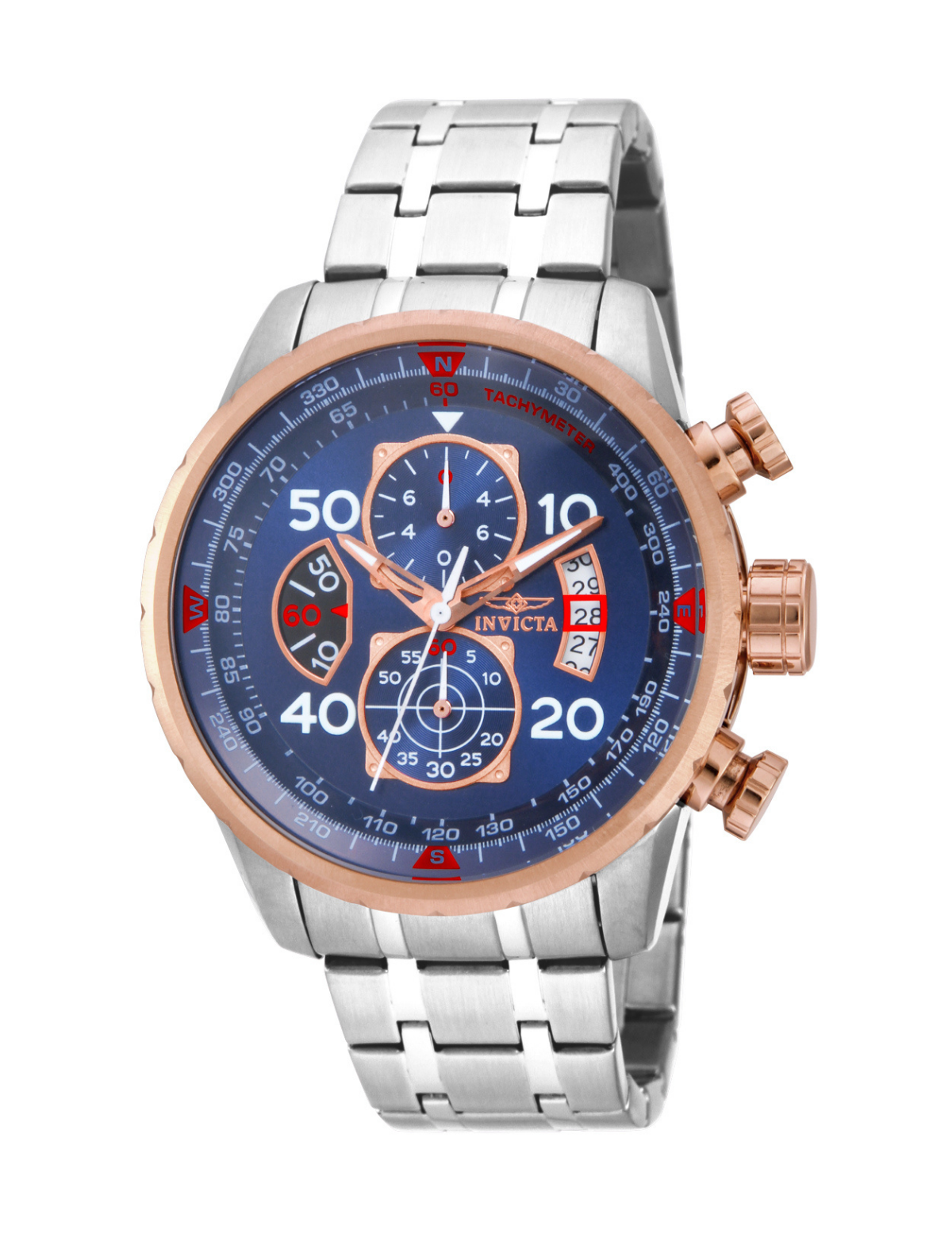 Invicta 117203 Aviator Erkek Kol Saati Paslanmaz Çelik Kasa | Pırlant Main image