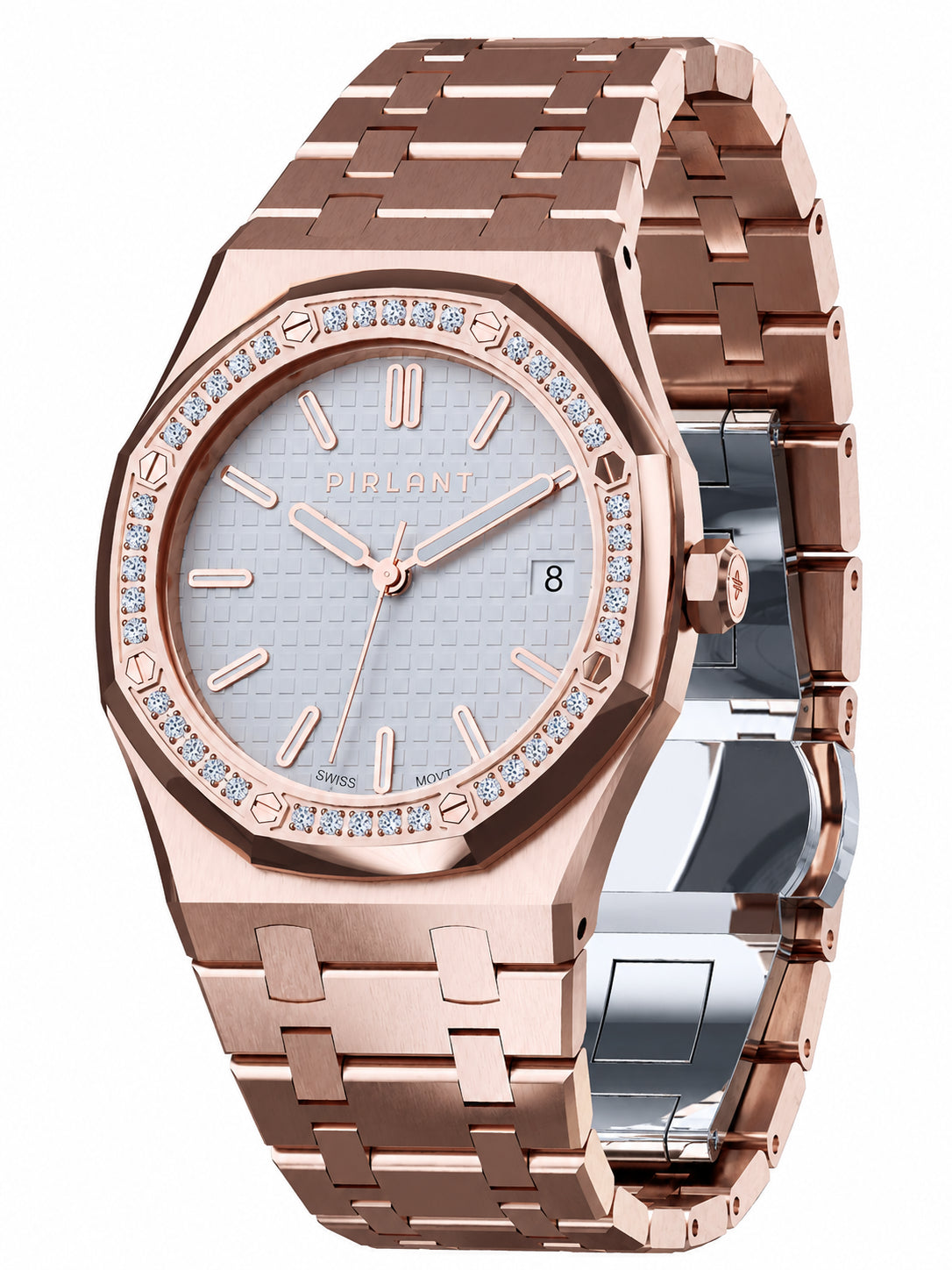 Kadın Kol Saati SBL04-3-BE Taşlı Rose Gold Model | Pırlant