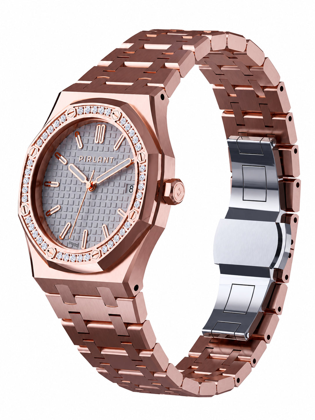 Kadın Kol Saati SBL04-3-BE Taşlı Rose Gold Model | Pırlant