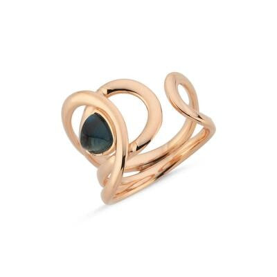 Taç İtalyan Rose Altın Yüzük Ürün ikincil görseli