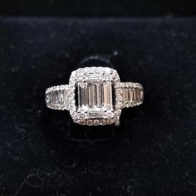 1,03 Karat Baget Pırlanta Yüzük Ürün ana görseli