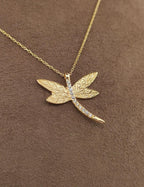 Taşlı Yusufçuk Altın Kolye