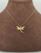 Taşlı Yusufçuk Altın Kolye