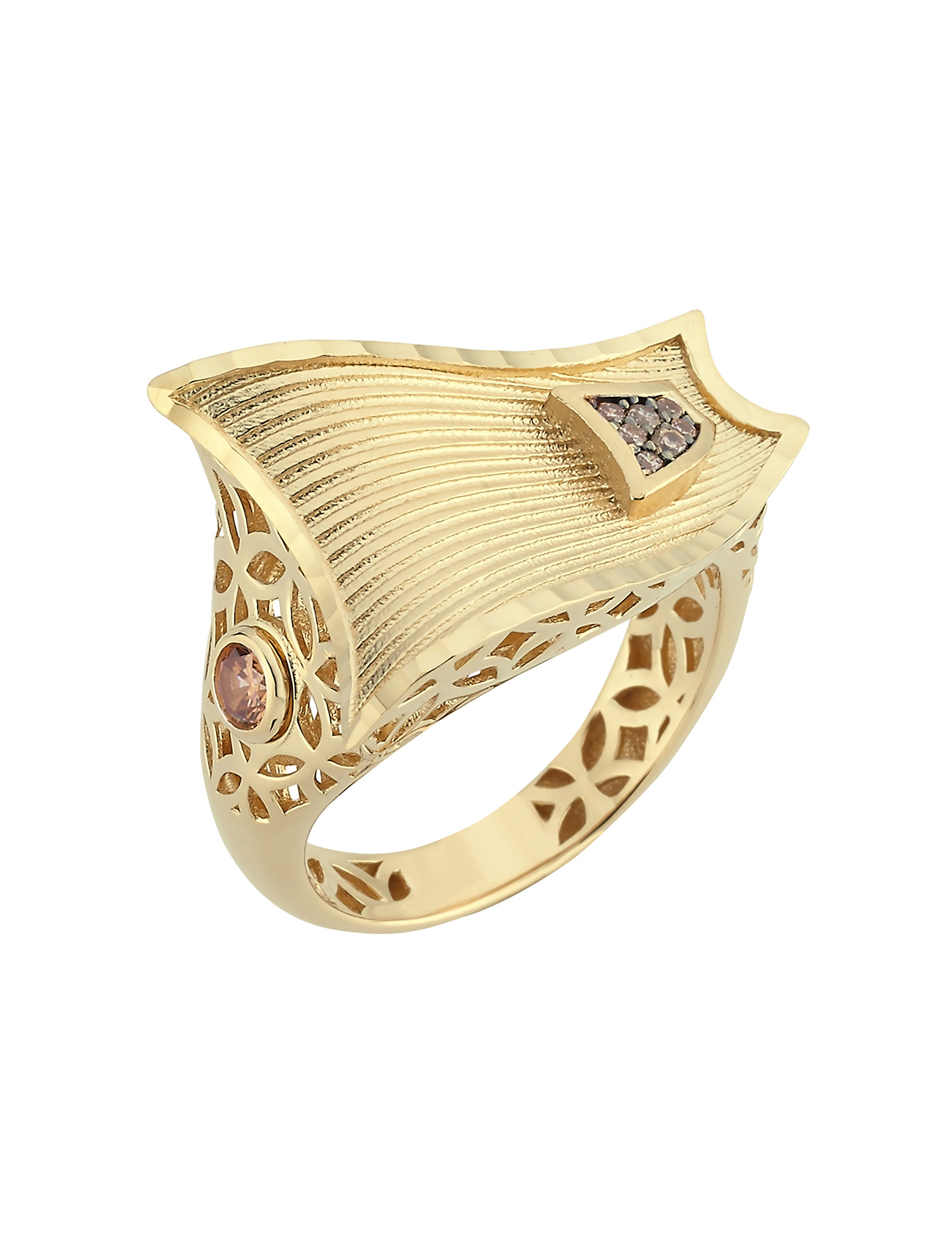 خاتم من الذهب والألماس Ürün ikincil görseli