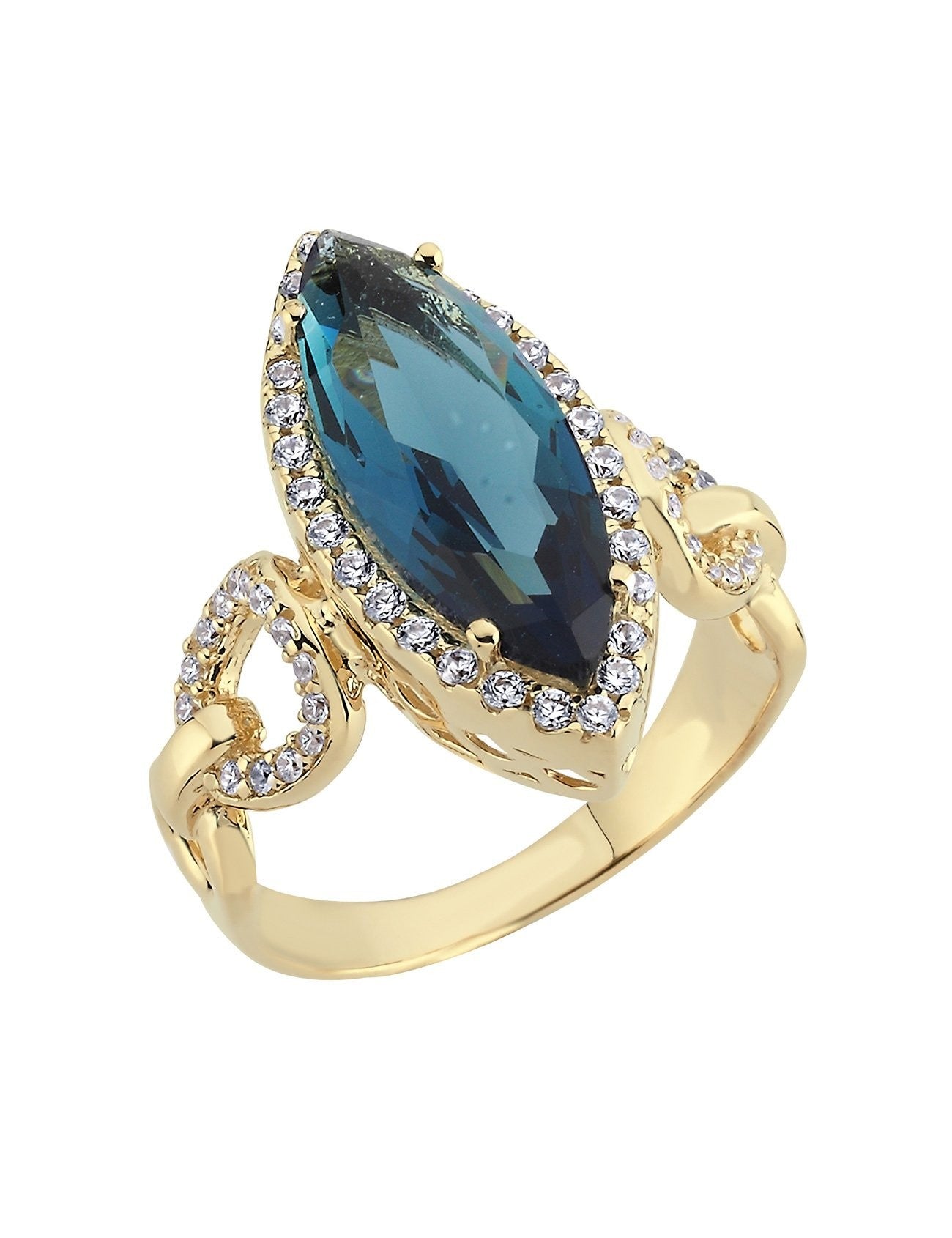 Turkuaz Taşlı Otantik Altın Yüzük Ürün ikincil görseli