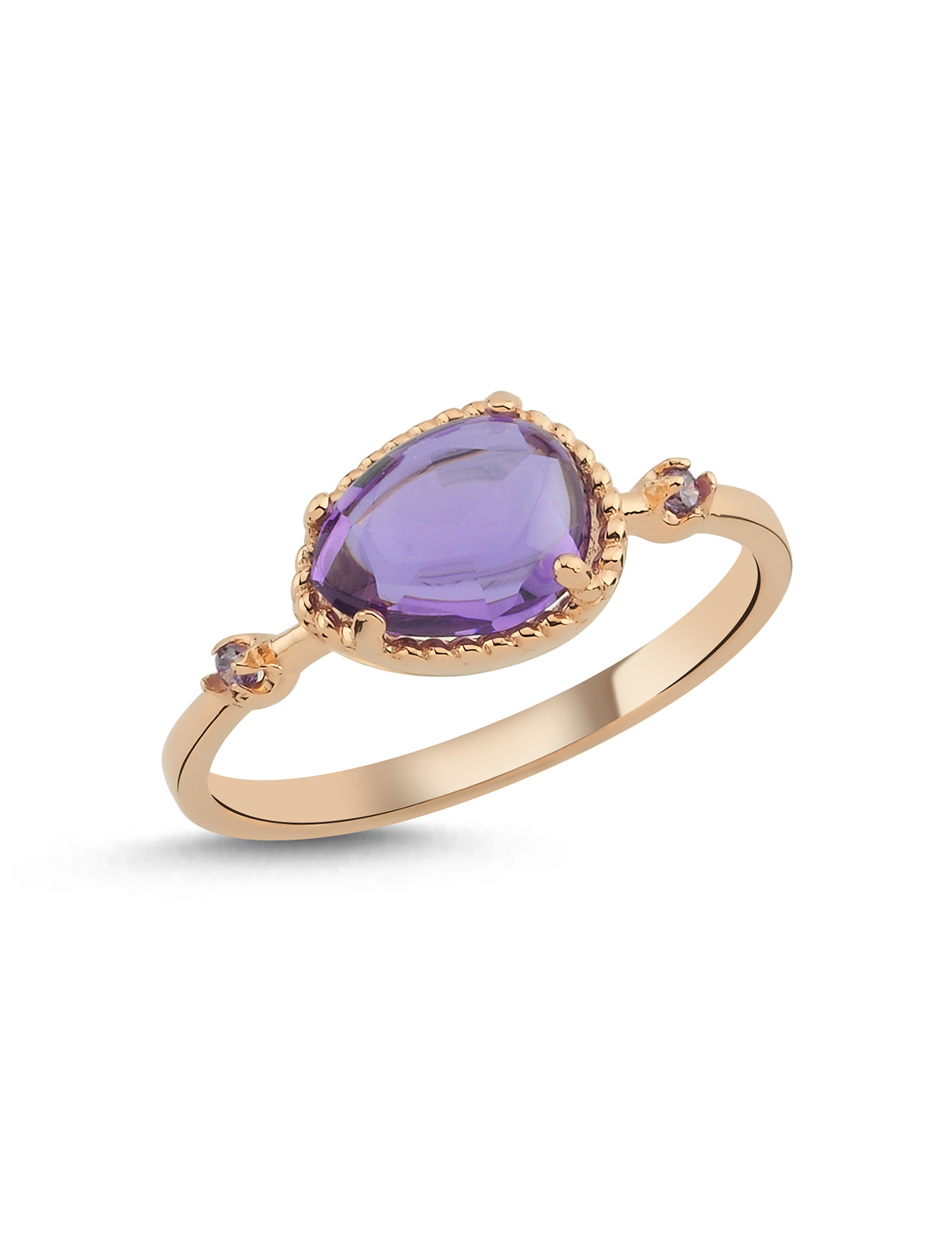 Purple Aura Gold Ring Secondary image