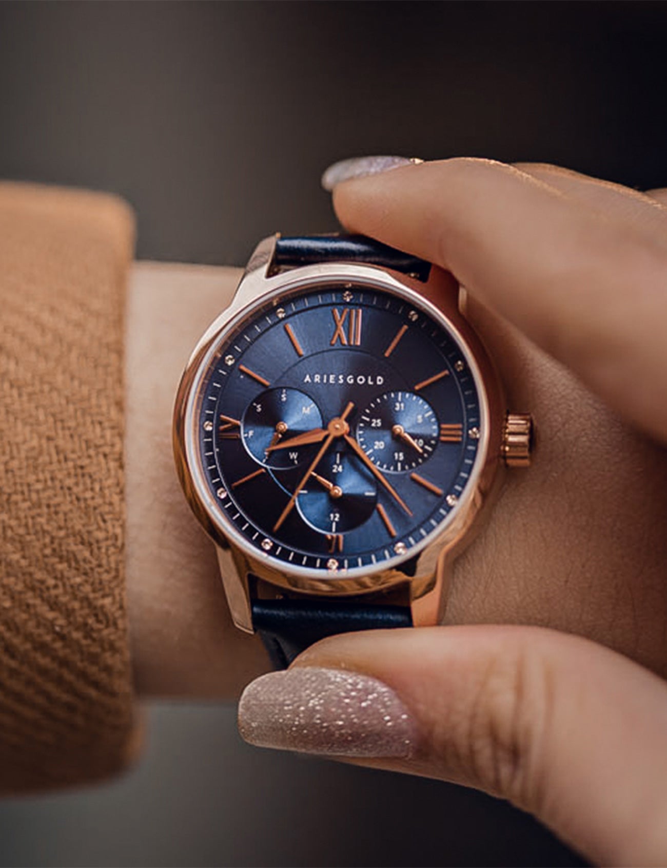 ARIES GOLD L 1028 RG-BU Kadın Kol Saati